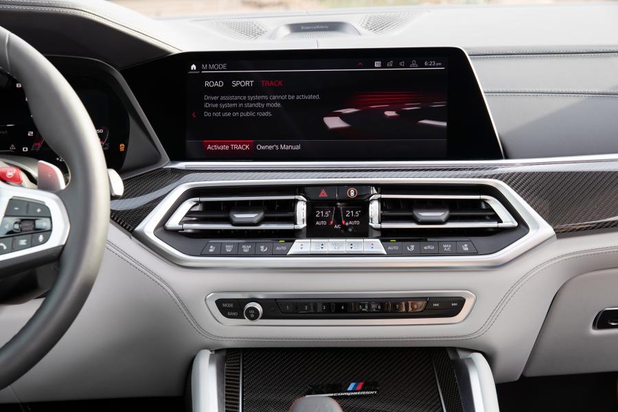 Детали интерьера BMW X6 M Competition (F96) 2020 года  (NA) (фото 131 из 146)